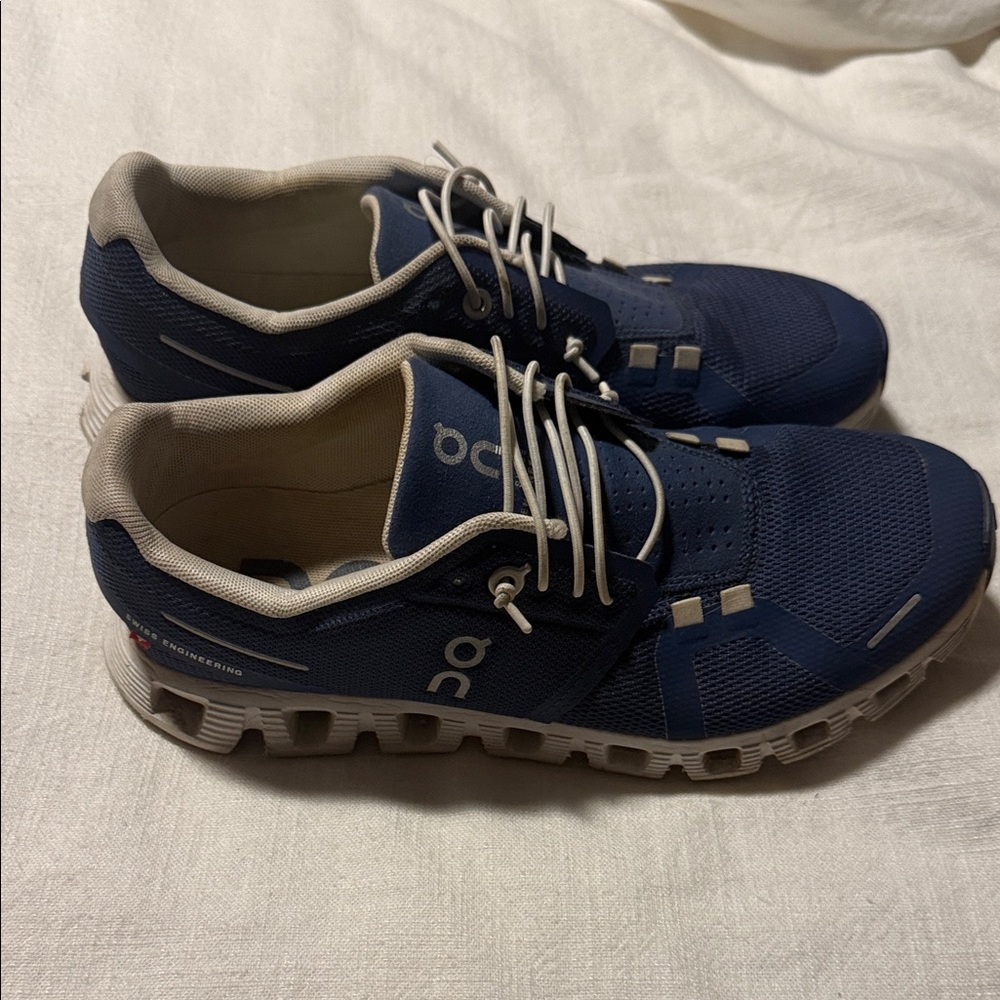 On Running Women’s Blue and White Sneakers